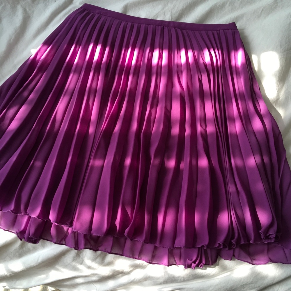 ASOS Purple Pleated Skirt